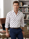 Bar Iii Mens Slim-Fit Stretch Scottie Print Dress Shirt, Size Small