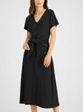 Alfani Beautiful Tie-Front Dress, Size Medium by Vanessa Jane