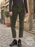 Levis Womens Limited 724 Printed Cropped Straight-Leg Jeans by Vanessa Jane