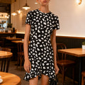 Michael Kors Petal Crepe Ruffle Dress, Size Small by Vanessa Jane