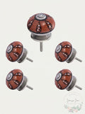 MASCOT HARDWARE Tomatoed 1-29/50 in. Red Cabinet Knob (Pack Of 10) by Vanessa Jane