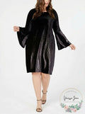Alfani Womens Plus Evening Velvet Cocktail Dress, Size 18W by Vanessa Jane