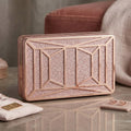 Inc Ayda Sparkle Box Clutch - Pink/Gold by Vanessa Jane