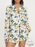 Generation Love Sophie Lemon Pajama Shorts Set, Size XXS by Vanessa Jane