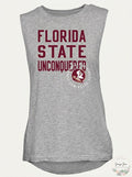 NCAA Florida State Womens Sleeveless Drop Tail Tank, Size Medium by Vanessa Jane