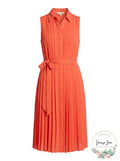 Nanette Lepore Sleeveless Pleated Front Dress, Size 2 by Vanessa Jane