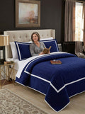Chic Home Birmingham 3 Piece Quilt Set Bedding, Size Queen by Vanessa Jane