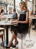 Dkny Mixed-Media Pleated Dress, Size XXS by Vanessa Jane