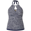 Island Escape Plus Size Mikonos Beach Printed Keyhole Underwire Tankini Top, 16W by Vanessa Jane
