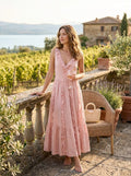 Bardot Womens Ruffle Maxi Dress Blush, Size 12 by Vanessa Jane