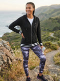 Ideology Womens Varsity Zip Hoodie ,Size XS by Vanessa Jane