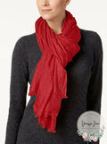 Calvin Klein Oversized 100% Cashmere Modal Scarf & Wrap in One, OneSize/Red by Vanessa Jane