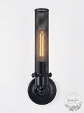 Elegant Lighting 1450W5BK Nelson 1 Light Black Wall Sconce by Vanessa Jane