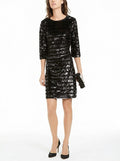 Inc Sequin Sheath Dress, Size Medium by Vanessa Jane