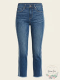 Style & Co Cropped Varsity-Stripe Jeans, Size 12 by Vanessa Jane