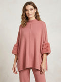 Alfani Faux-Fur-Cuff Poncho, Size Large by Vanessa Jane