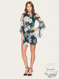 CeCe Lana Cold Shoulder Twilight Garden Dress, Size 14 by Vanessa Jane