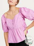 Free People Veronica Sweetheart Top, Size Large by Vanessa Jane