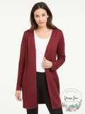 Alfani Metallic Open-Front Cardigan, Size Medium by Vanessa Jane