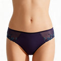 Simone Perele Womens Andora Bikini Panty in Blue, Size XS by Vanessa Jane