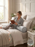 Kenneth Cole New York Houndstooth Grey Lumbar Pillow Cover by Vanessa Jane