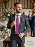 Club Room Mens Classic Silk Blend Tie, Pink by Vanessa Jane