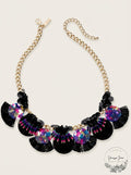 Inc Gold-Tone Sequin, Bead and Multi-Fringe Statement Necklace, 18 + 3 Extender by Vanessa Jane
