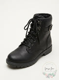 Cliffs by White Mountain women's Kaylor Ankle Boots Black Fabric/8.5 by Vanessa Jane