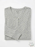 Hippie Rose Juniors Long-Sleeve Henley T-Shirt, Size Large by Vanessa Jane