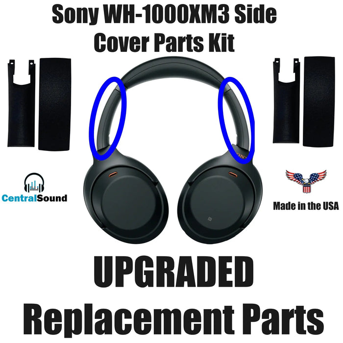 Replacement Side Cover Slider Parts UPGRADE KIT for Sony WH-1000XM3 WH1000XM3 Headphones by CentralSound