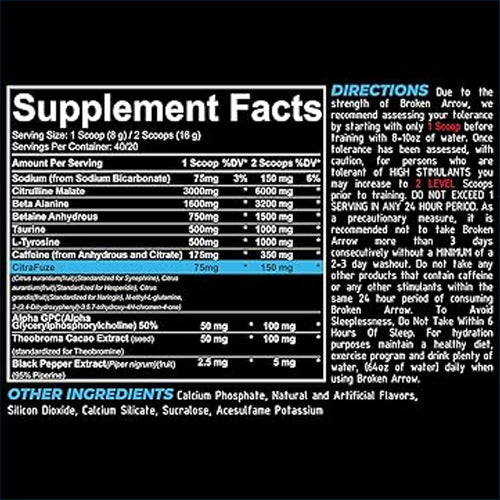 Repp Sports Broken Arrow Elite Pre-workout, 40 Servings by PoorBoySupplements.com