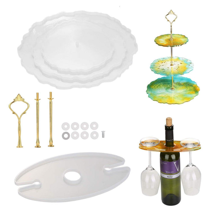 Resin Casting 3-Tier Cake Stand by DailySale