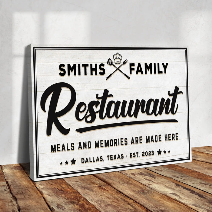 Restaurant Sign V by Tailored Canvases