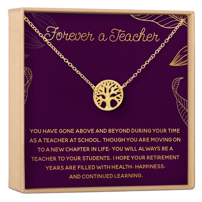 Retiring Teacher Necklace, Multiple Styles Jewelry by Dear Ava