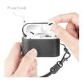 Retro Black Leather Case - Apple AirPods Pro (1st Generation) by Zerodamage Sahara Case LLC