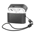 Retro Black Leather Case - Apple AirPods Pro (1st Generation) by Zerodamage Sahara Case LLC