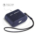 Retro Blue Leather Case - Apple AirPods Pro (1st Generation) by Zerodamage Sahara Case LLC