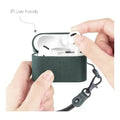 Retro Royal Green Leather Case - Apple AirPods Pro (1st Generation) by Zerodamage Sahara Case LLC