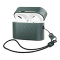 Retro Royal Green Leather Case - Apple AirPods Pro (1st Generation) by Zerodamage Sahara Case LLC