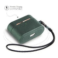 Retro Royal Green Leather Case - Apple AirPods Pro (1st Generation) by Zerodamage Sahara Case LLC