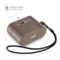 Retro Sky Gray Leather Case - Apple AirPods Pro (1st Generation) by Zerodamage Sahara Case LLC