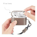 Retro Sky Gray Leather Case - Apple AirPods Pro (1st Generation) by Zerodamage Sahara Case LLC
