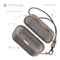 Retro Sky Gray Leather Case - Apple AirPods Pro (1st Generation) by Zerodamage Sahara Case LLC