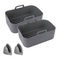 Reusable Air Fryer Silicone Pot Rectangle Replacement of Parchment Liners 6-8 Quart by DailySale