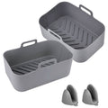 Reusable Air Fryer Silicone Pot Rectangle Replacement of Parchment Liners 6-8 Quart by DailySale