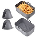 Reusable Air Fryer Silicone Pot Rectangle Replacement of Parchment Liners 6-8 Quart by DailySale