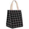 Reusable Lunch Bag Insulated Lunch Box Canvas Fabric with Aluminum Foil