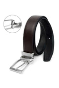 Reversible Genuine Leather Black/Brown Men's Belt by Boutique 23