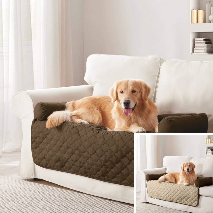 Reversible Pet Bed & Furniture Protector with Cushion Anchors - Assorted Styles by DailySale