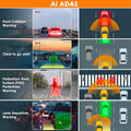 RexingUSA V2 PRO AI Dash Cam 3-Channel Front/Cabin/Rear (Refurbished) by DailySale